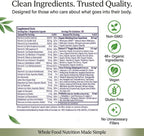 Paradise Herbs Earth's Blend Multivitamínico Diario con Hierro, 48 Superalimentos Orgánicos, Probióticos, Antioxidantes, Vitaminas A, B12, C, D, K2, 30 Cápsulas