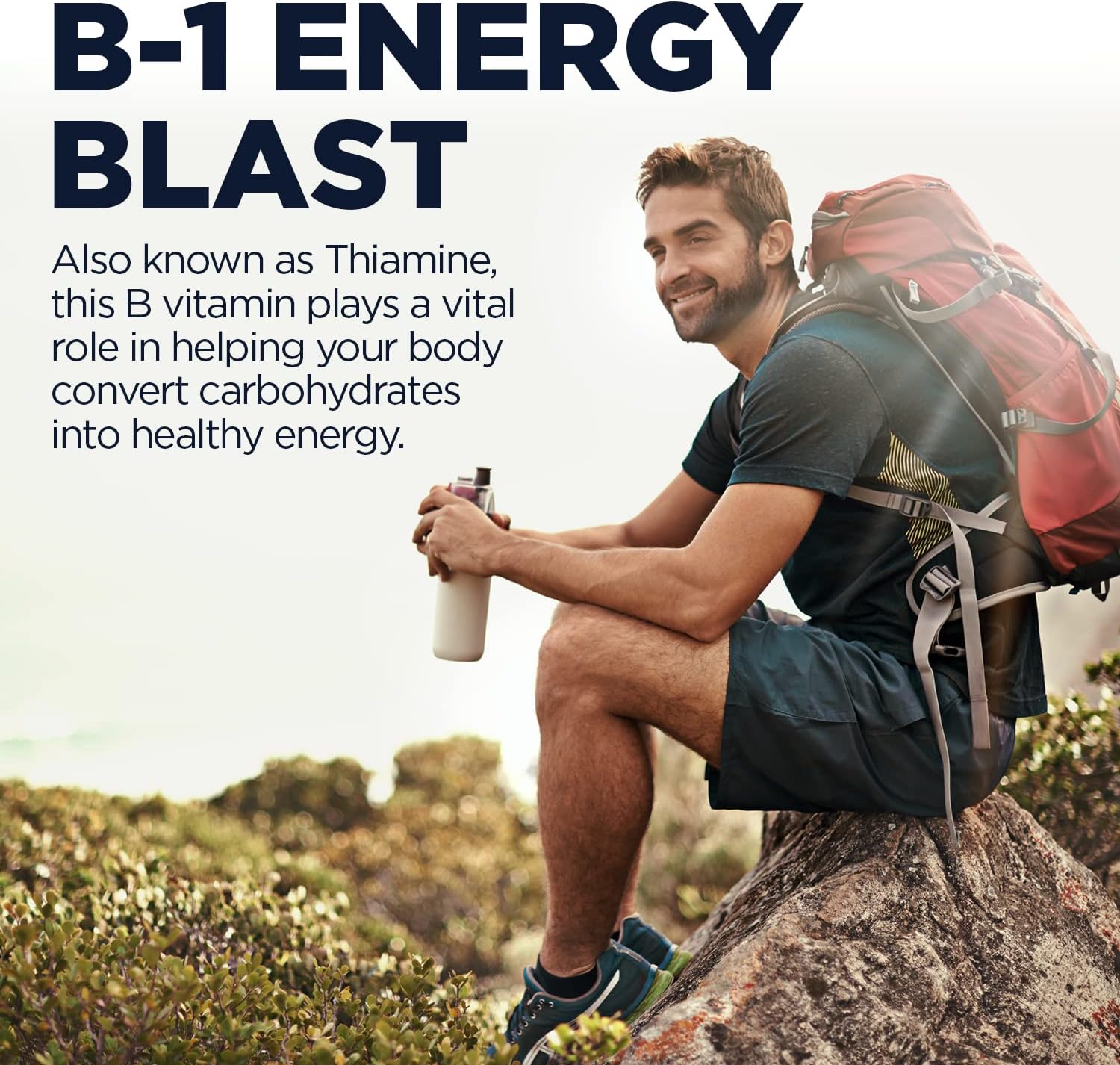 KAL Vitamina B1 100 mg, Tiamina, 100 Comprimidos