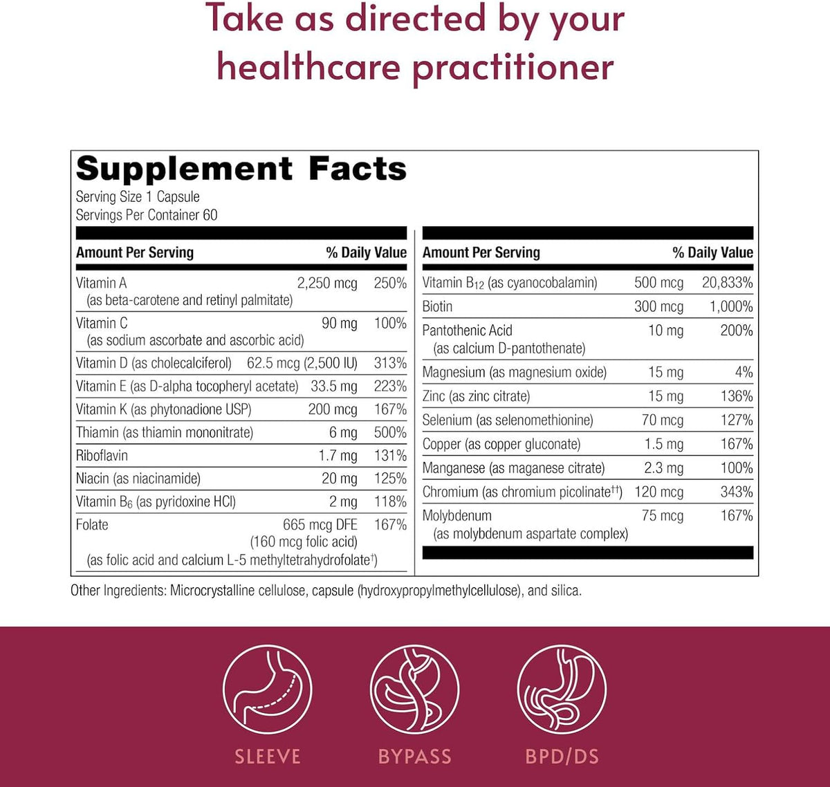 Bariatric Advantage High ADEK Multi - – Vitamina K: Contribuye a la coagulación sanguínea normal y al – Image 4