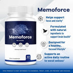 Memoforce Brain Supplement (2 Pack) – 120 Cápsulas – Fórmula Premium para el Bienestar General