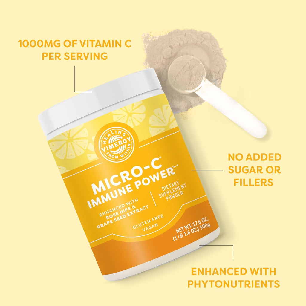 Vimergy Micro-C Immune Power - Vitamina C en Polvo - 500g (139 dosis)