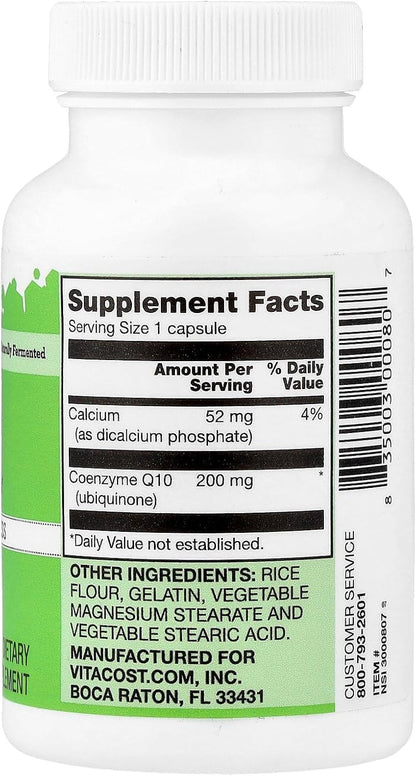 Vitacost CoQ10, 200 mg, 60 Capsules – Image 2