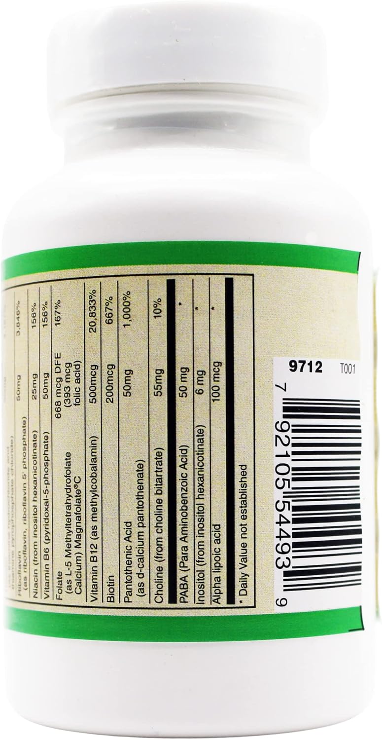 Coenzymated B-Complex Alta Potencia – Una Dosis Diaria (60 cápsulas)