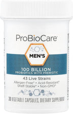 ProBioCare Probiótico para Hombres - 100 mil millones UFC, 43 Cepas, 30 Cápsulas Vegetales