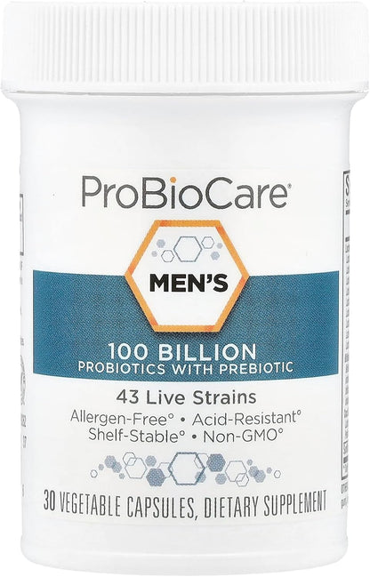 ProBioCare Probiótico para Hombres - 100 mil millones UFC, 43 Cepas, 30 Cápsulas Vegetales – Image 3