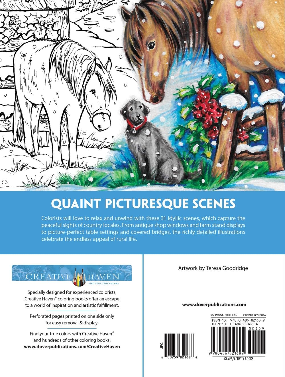 Creative Haven Country Charm: Adult Coloring Book