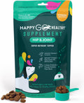 Suplemento para Articulaciones y Cadera para Perros | Happy Go Healthy | Apoya la Salud Articular y Movilidad | Ingredientes Naturales, Cobertura de Comida | 60 unidades