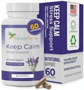 Nature's Nectar Suplemento para el Estrés y la Ansiedad – Cápsulas Keep Calm con Ashwagandha, GABA, Magnesio y 5-HTP – 60 Cápsulas