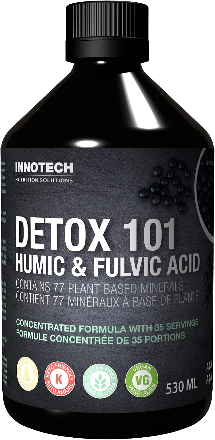 INNOTECH Nutrición Desintoxicante 101 con Ácido Húmico y Fúlvico, Acai y Té Verde - 500 ml
