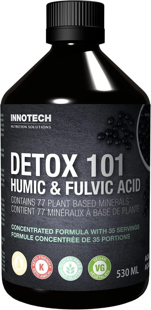 INNOTECH Nutrición Desintoxicante 101 con Ácido Húmico y Fúlvico, Acai y Té Verde - 500 ml