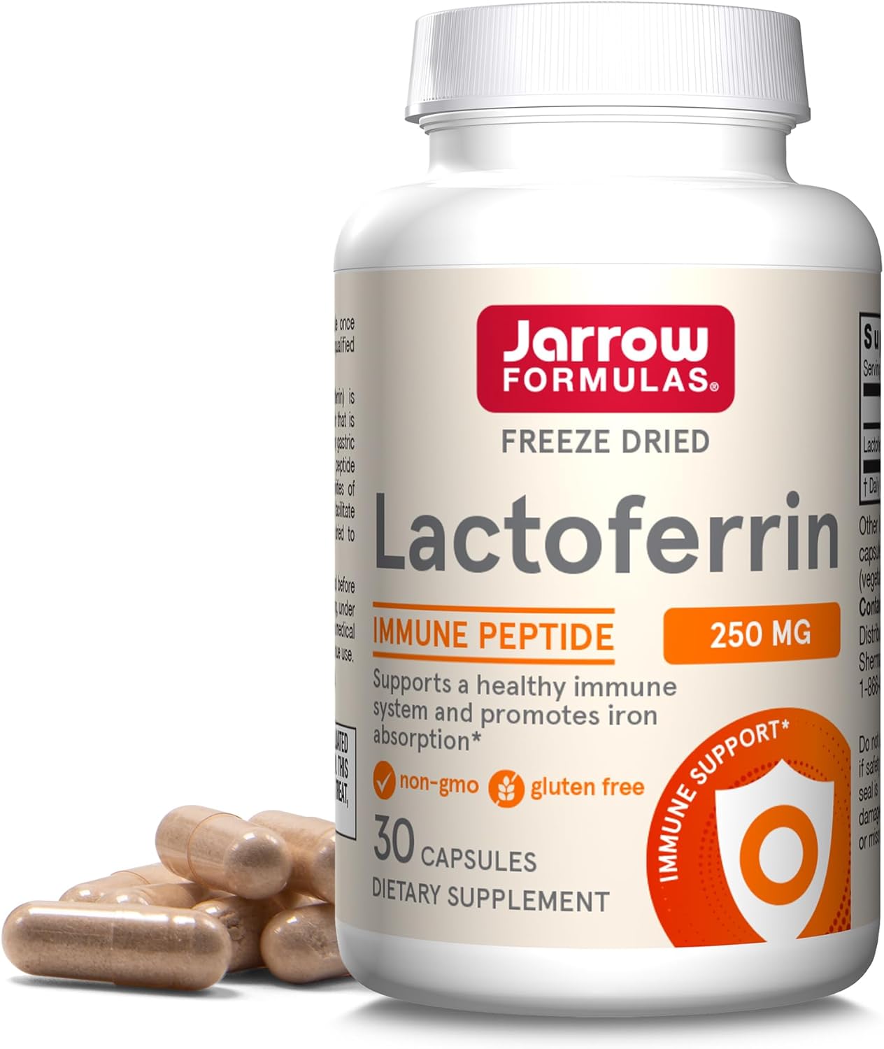 Jarrow Formulas Lactoferrina 250 mg - 60 Cápsulas