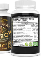 Vision Max - Suplemento de Vitaminas para la Vista con Azafrán, Luteína, Semilla de Uva y Minerales, 60 Cápsulas