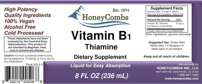 HoneyCombs Suplemento de Vitamina B1 – Función del sistema nervioso: Esta vitamina es esencial para el – Image 2