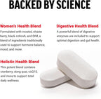 Force Factor Multivitamínico para Mujeres, Apoyo al Equilibrio Hormonal, Energía, Inmunidad y Salud Digestiva, con 20 Vitaminas y Minerales, Ashwagandha, Sauzgatillo y Más, 60 Comprimidos
