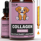 Winnie & Lottie Colágeno Líquido para Perros - Sabor a Bacon, 30 ml
