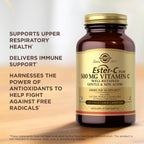 Solgar Ester-C Plus 500 mg Vitamina C (Complejo de Ascorbato) - 100 Cápsulas Vegetales, Paquete de 2 - Antioxidante y Apoyo Inmunológico - No Transgénico, Vegano, Sin Gluten, Kosher - 200 Porciones