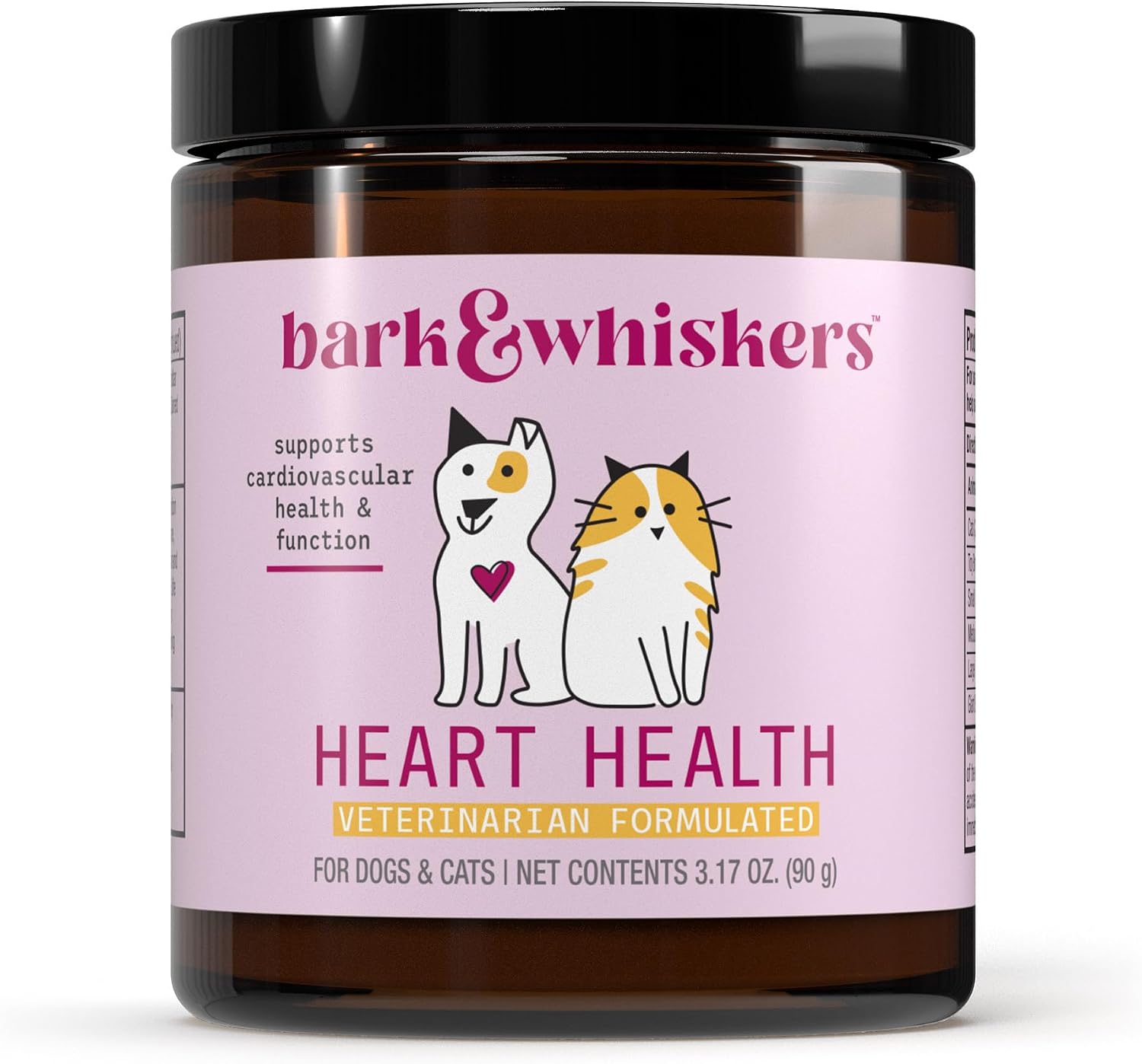 Bark & Whiskers Heart Health: Apoyo Cardiovascular para Perros y Gatos (90 dosis)