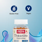 Jarrow Formulas L-Teanina 100 mg Gomitas, 60 gomitas sabor manzana
