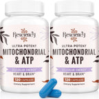Resciency 2326 MG Suplemento Mitocondrial con ATP, CoQ10 y PQQ, 240 Cápsulas