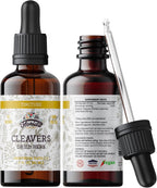 Tintura Orgánica de Cleavers (Galium aparine) – Extracto Líquido de Hierba Seca