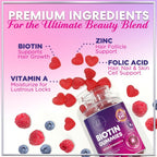 Gominolas de Biotina 5000 mcg con Vitaminas E y C – 60 Gominolas