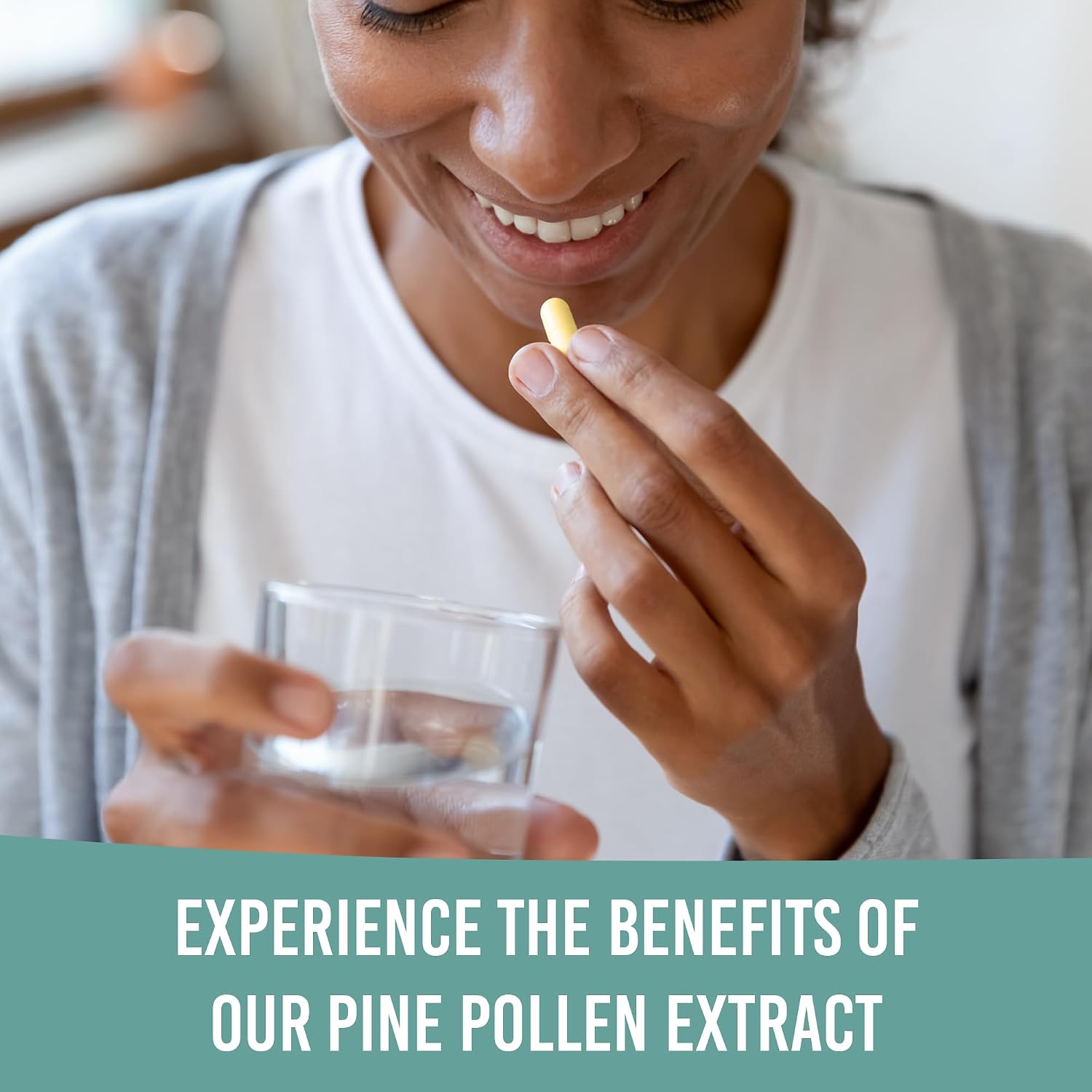 Cápsulas de Polen de Pino 500mg (Pinus Ponderosa) - Recolectado Salvaje en California - Grado Olímpico - Orgánico, No-GMO, Sin Rellenos - 40 Cápsulas