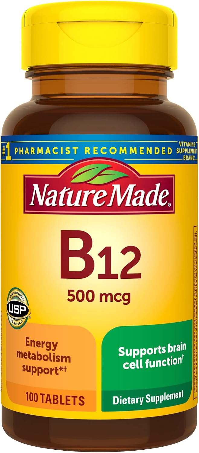Nature Made Vitamina B12 500 mcg - 100 Tabletas