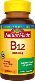 Nature Made Vitamina B12 500 mcg - 100 Tabletas