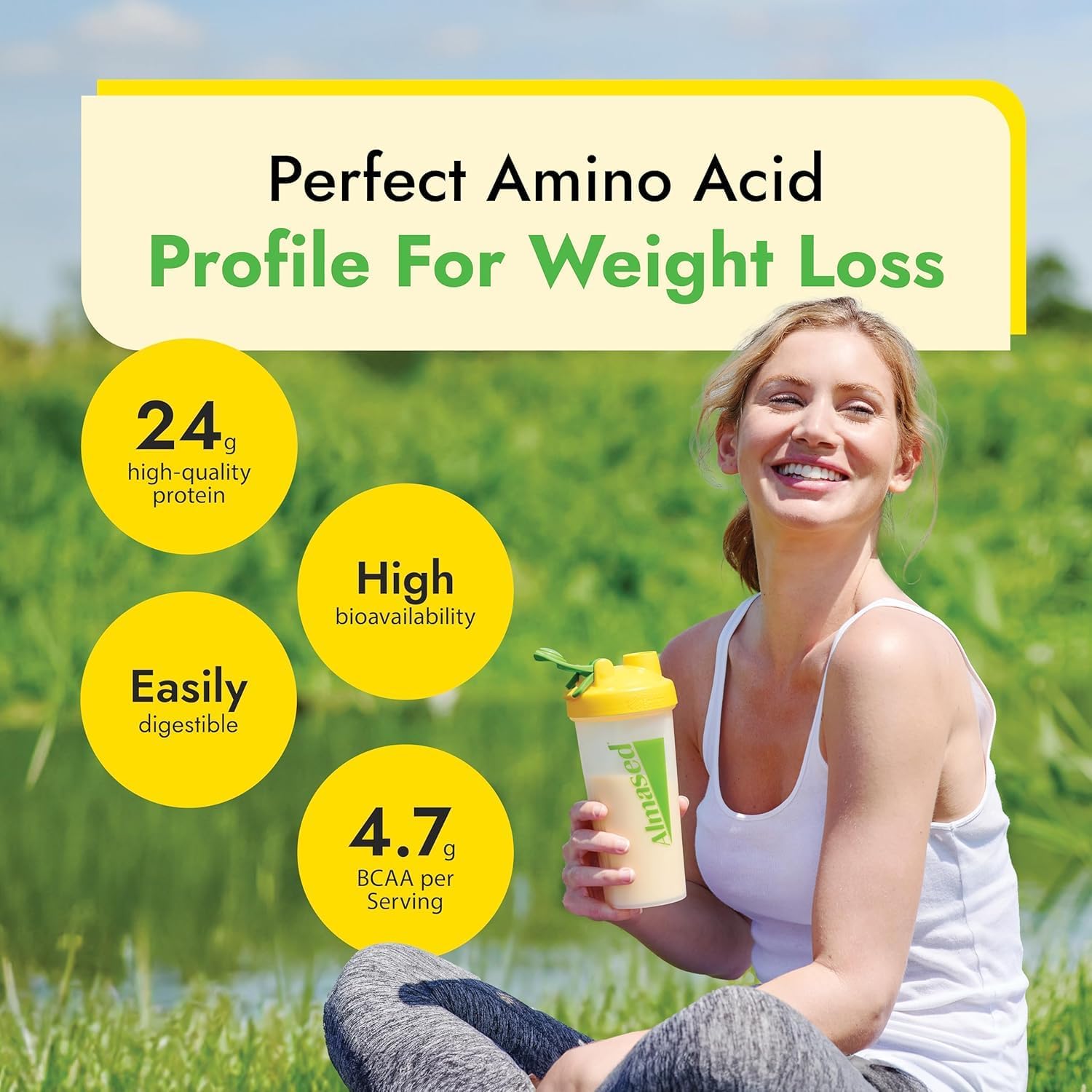 Almased Proteína en Polvo Vainilla - Bebida Sustitutiva de Comida Sin Gluten - Bajo Índice Glucémico - 17.6 oz (Paquete de 3)