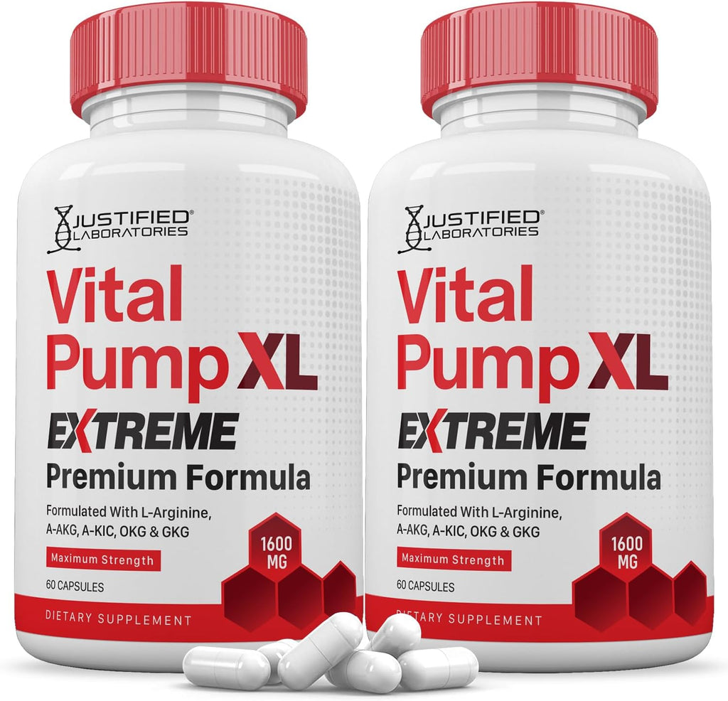 Vital Pump XL Extreme 1600MG - 120 Cápsulas (2 Envases)