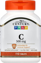 Vitamina C 500 mg – 21st Century, 110 comprimidos