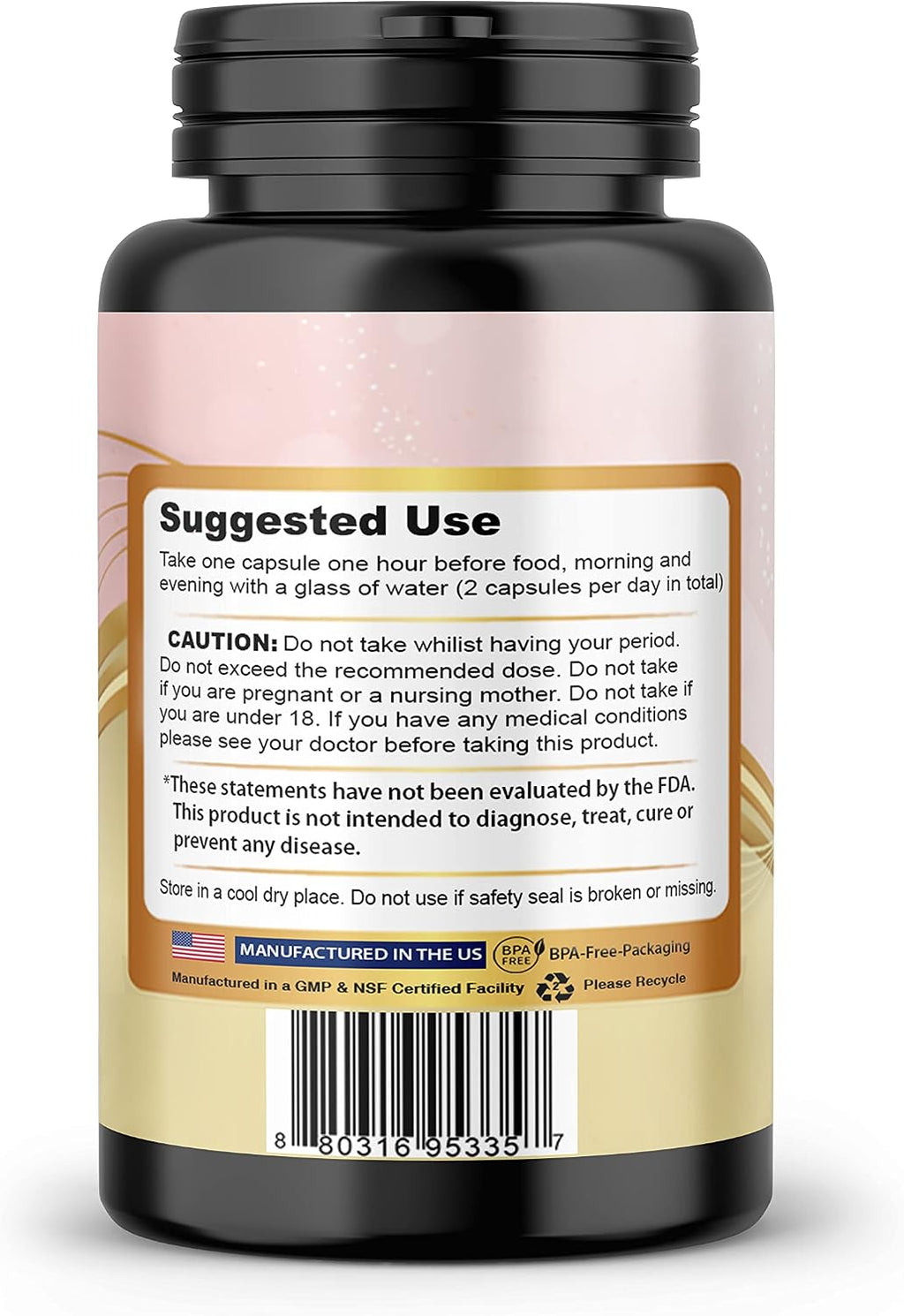 Pueraria Mirifica Cápsulas, 1000mg diarios, Extracto Orgánico de Raíz, 60 Cápsulas Veganas