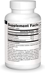 Source Naturals DIM 100mg con BioPerine y Vitamina E - 60 Comprimidos