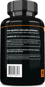 Prime Labs Maca Negra Orgánica 1200mg - Extracto 20:1 - 60 Cápsulas