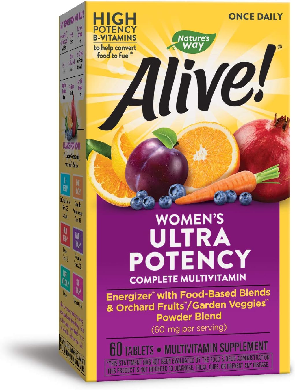 Nature's Way Alive! Women’s Ultra Potency, Multivitamínico Completo para Mujeres, 60 Comprimidos