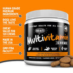 Multivitamínico para Perros 10 en 1 con Omega Fish Oil y Glucosamina – 120 Masticables