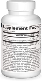 Source Naturals Coenzymated B-6 25mg – Vitamina B6 Activa (Piridoxal-5-Fosfato) – 30 Comprimidos Sublinguales