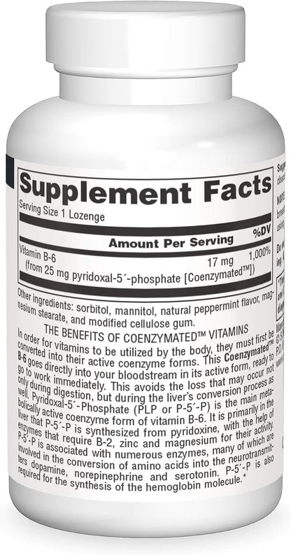 Source Naturals Coenzymated B-6 25mg – – La formación normal de glóbulos rojos – Image 3