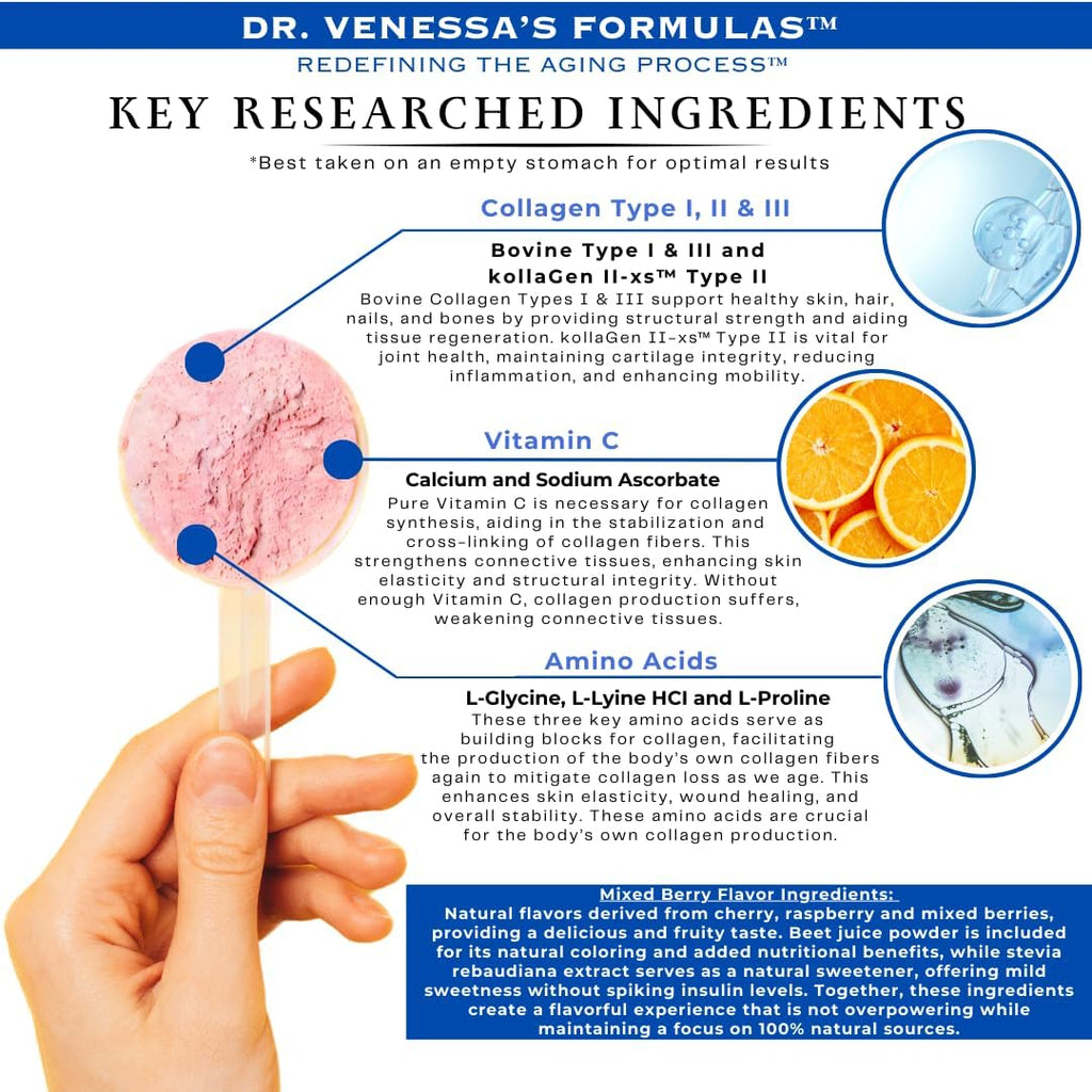 Dr. Venessa's Formulas™ Anti-Aging 3™ Collagen Tipo I, II y III