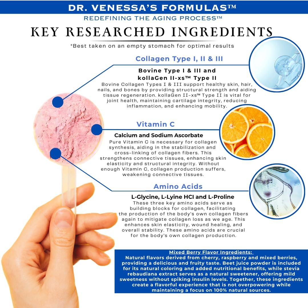 Dr. Venessa's Formulas™ Anti-Aging 3™ Collagen Tipo I, II y III