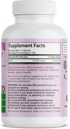 Bronson Ultra Biotin 10,000 mcg – Complemento para Cabello, Piel y Uñas, 120 Cápsulas Vegetales