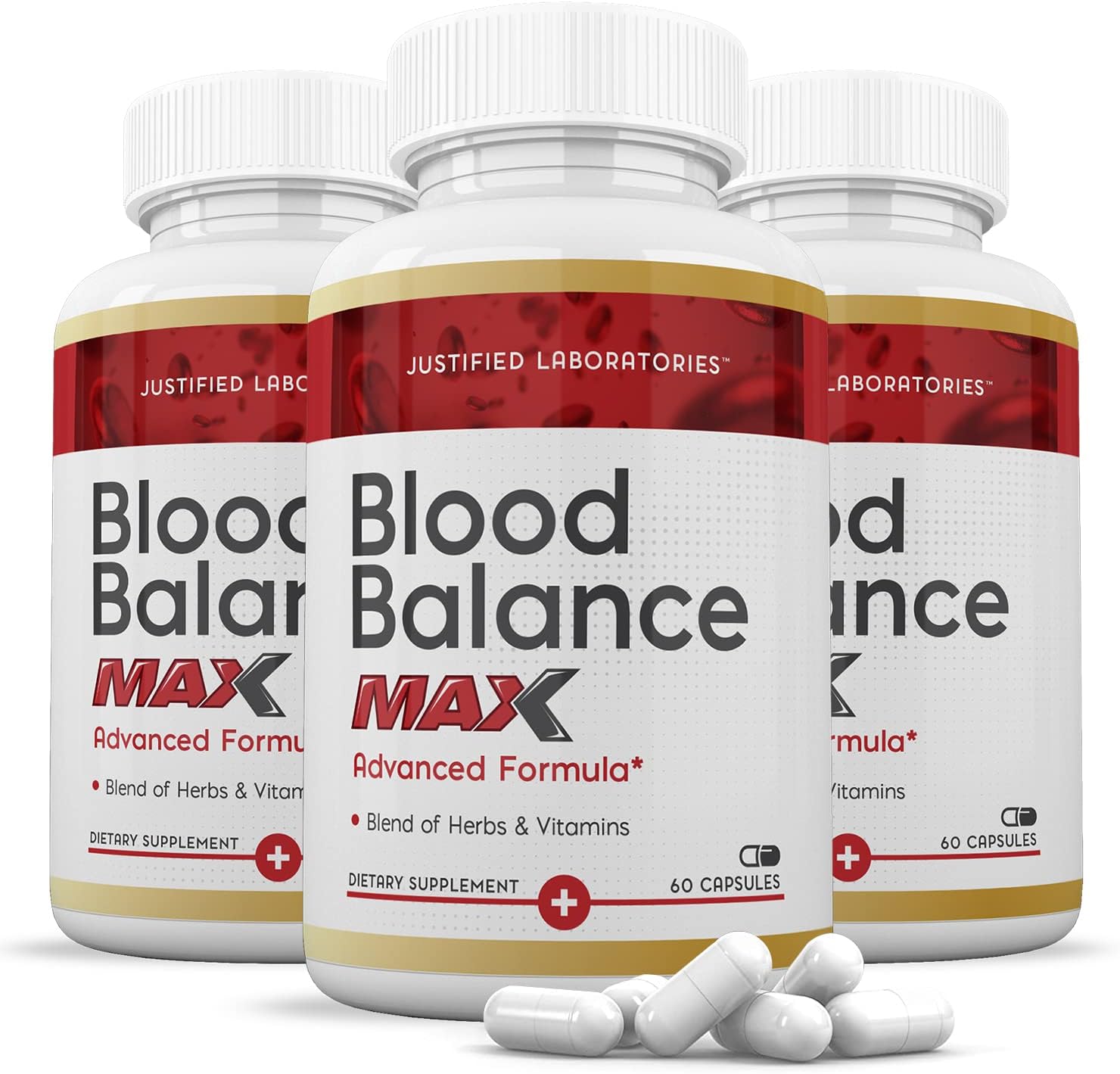 Justified Laboratories Blood Balance Max - 60 cápsulas, pack de 2