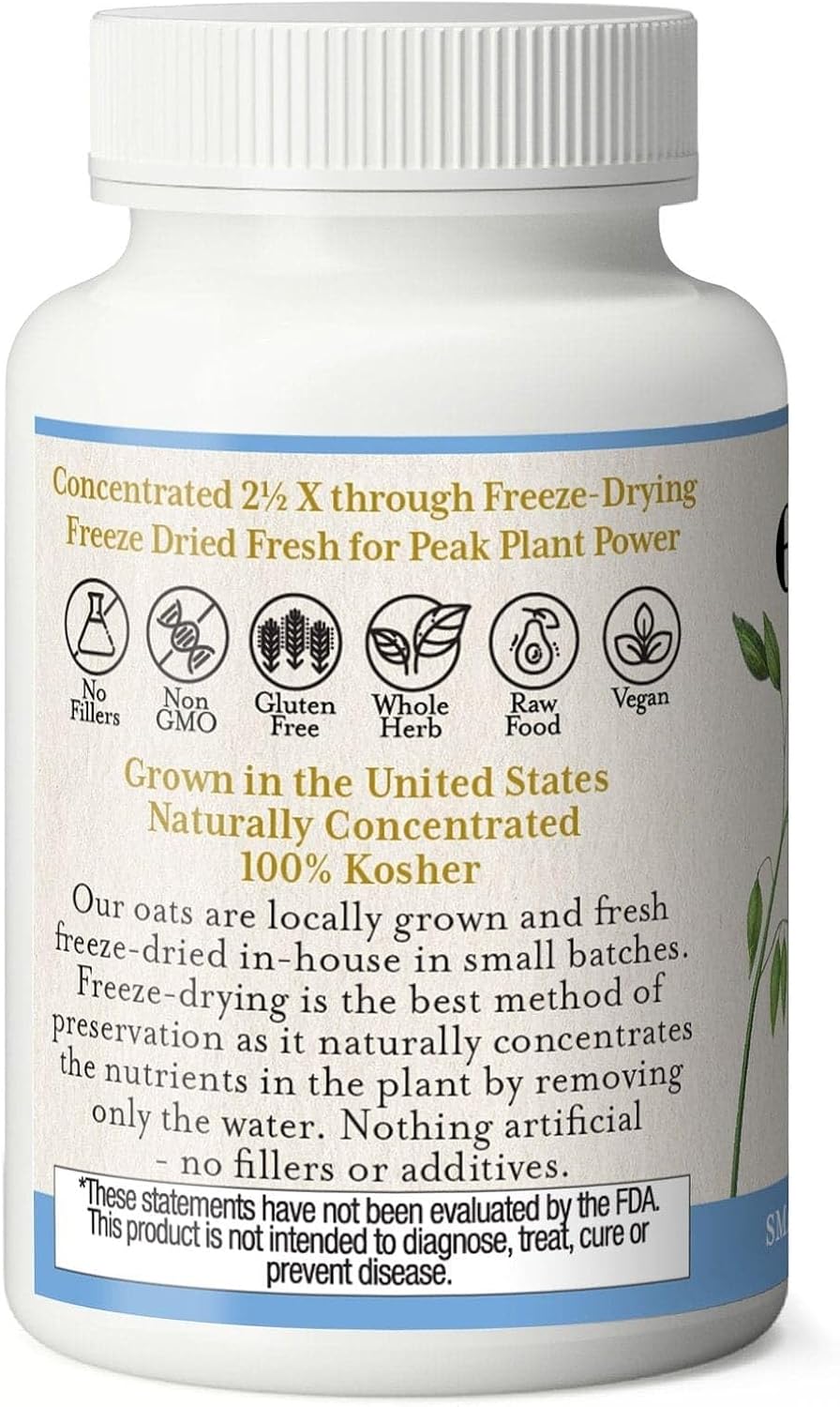 Eclectic Herb - Organic Oat Capsules (Avena Sativa) - 90 capsules of 375 mg
