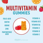 Multivitamínico Infantil Gominolas | Vitaminas A, B, C, D y Zinc | 60 Gominolas