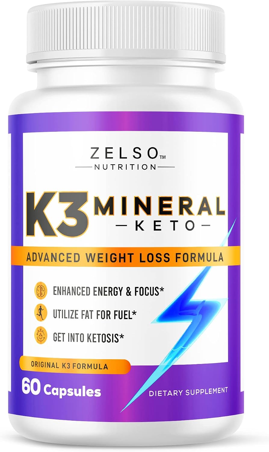 ZELSO K3 Mineral Cápsulas para Pérdida de Peso – Pack de 2 (120 Cápsulas)