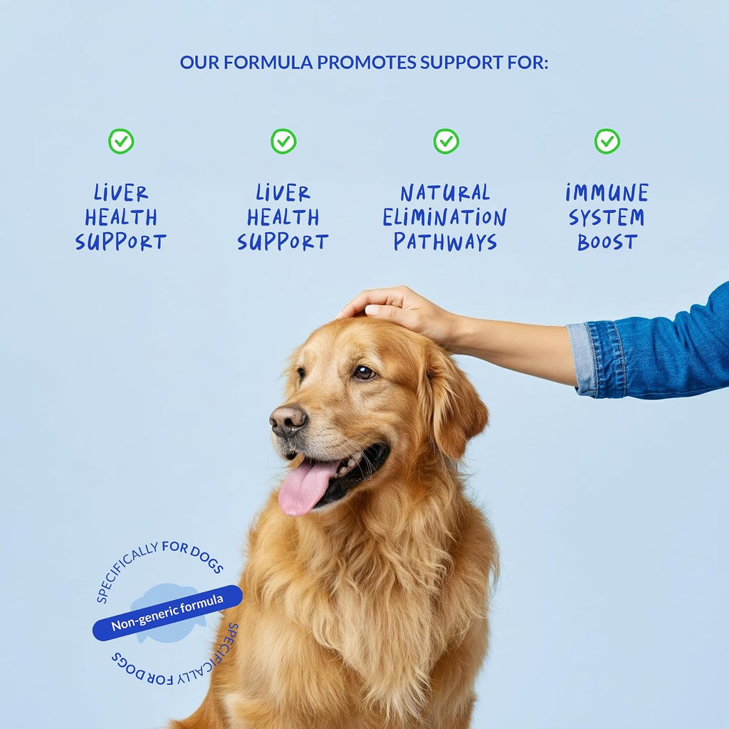 Milk Thistle Líquido para Perros - Apoyo para Hígado, Riñones y Desintoxicación