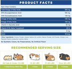 NATURE TARGET Omega 3 Aceite de Pescado para Perros - Suplemento de Aceite de Salmón con EPA y DHA - 120 Masticables