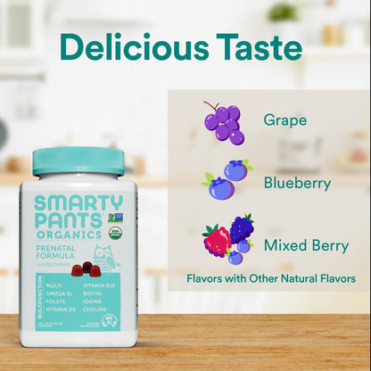 SmartyPants Vitaminas Prenatales Orgánicas, – Forma del folato: el metilfolato es preferible al ácido fólico, – Image 5