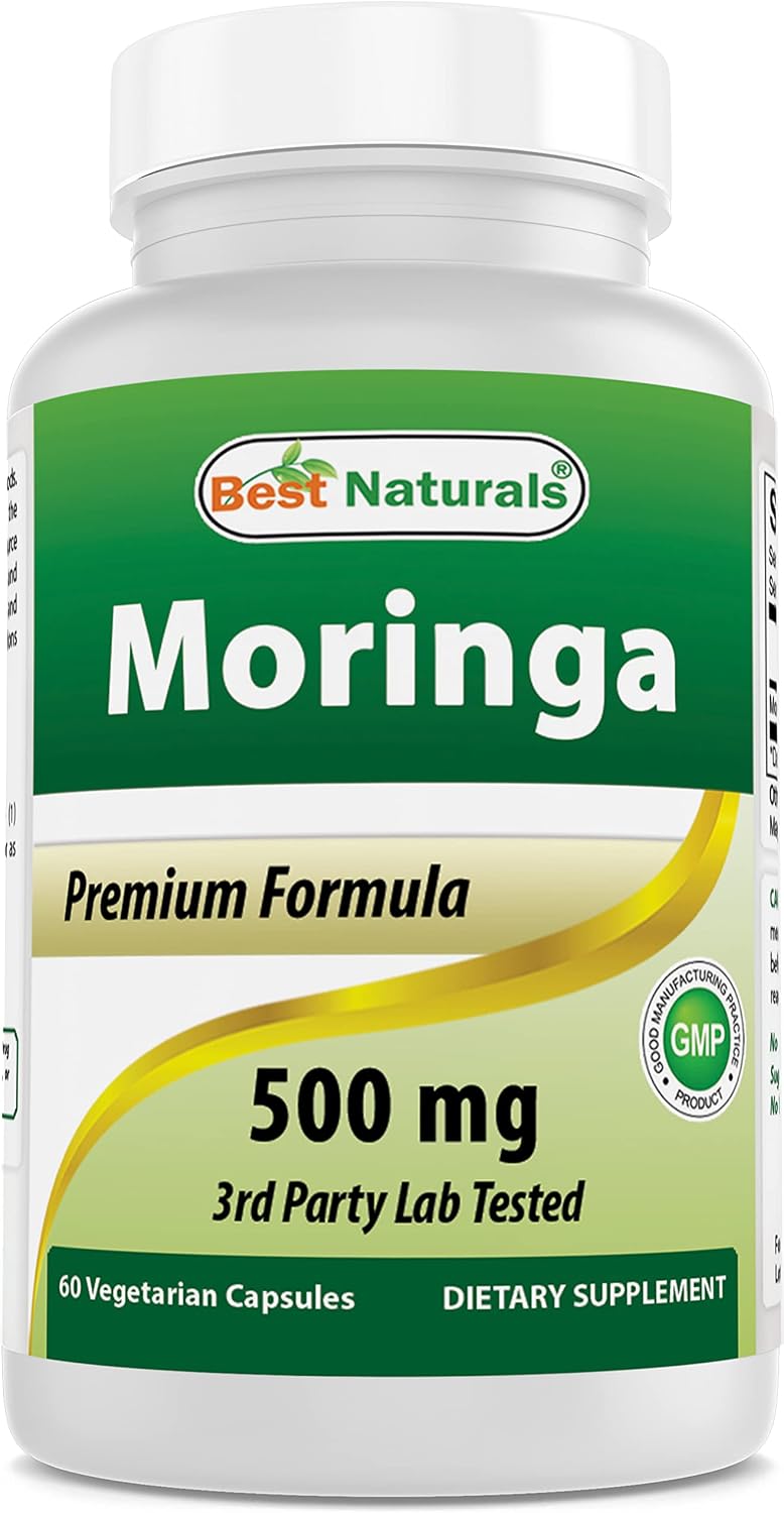 Best Naturals Moringa Superfood 500 mg 60 Cápsulas Vegetales