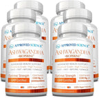 Approved Science Ashwagandha 1500mg con Bioperine® y Jengibre - 60 Cápsulas Veganas